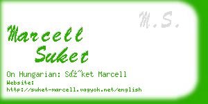 marcell suket business card